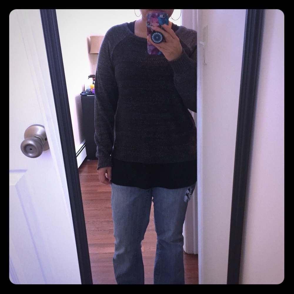 Black shimmery sweater/shirt